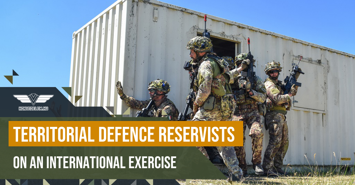 Territorial defence reservists on an international exercise