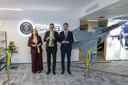 H.E Diana Madunic, Lars Tossman and Kurtos Laszlo at ADC Inauguration