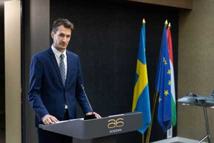 Kürtös László at Saab Aviation Development Centre Inauguration